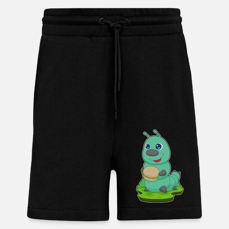 Caterpillar Burger - Shorts - made by SPREAD - SOLID BLACK