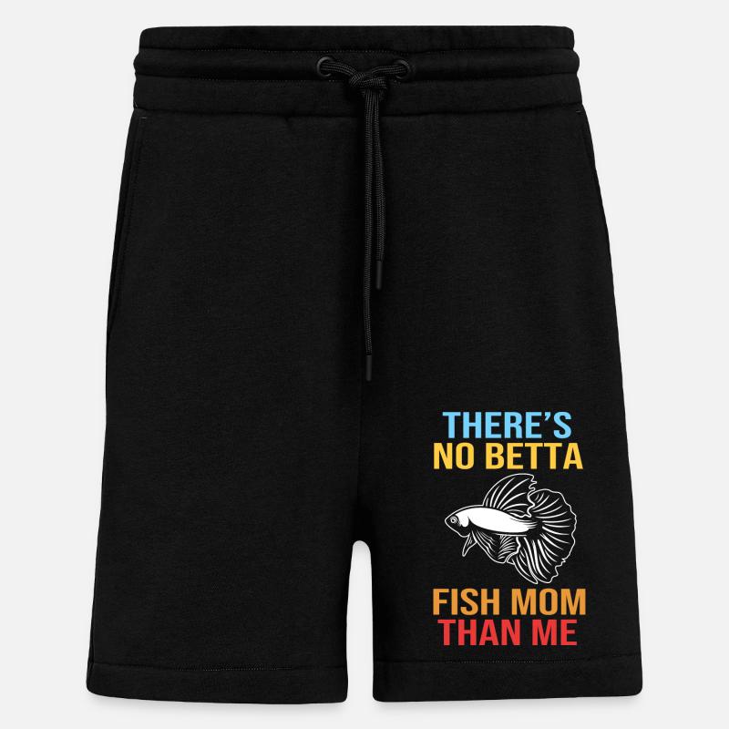 Aquariophile d’aquarium - Short bio décontracté fabriqué en UE - SOLID BLACK