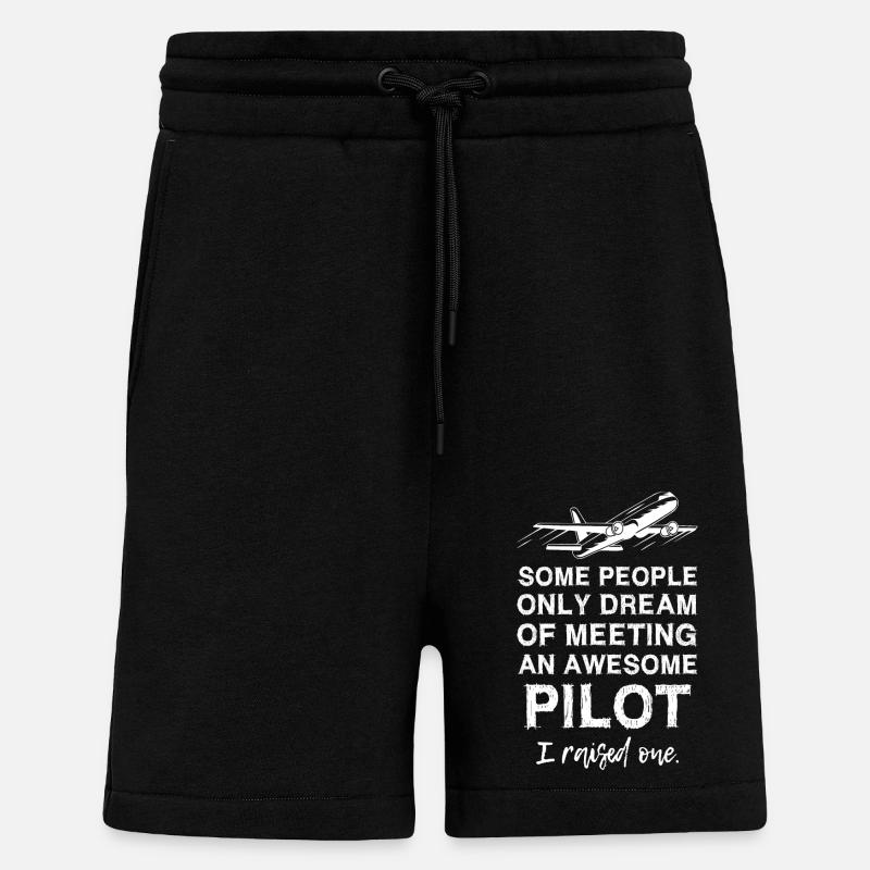 Pilot s Dad - Shorts - made by SPREAD - SOLID BLACK