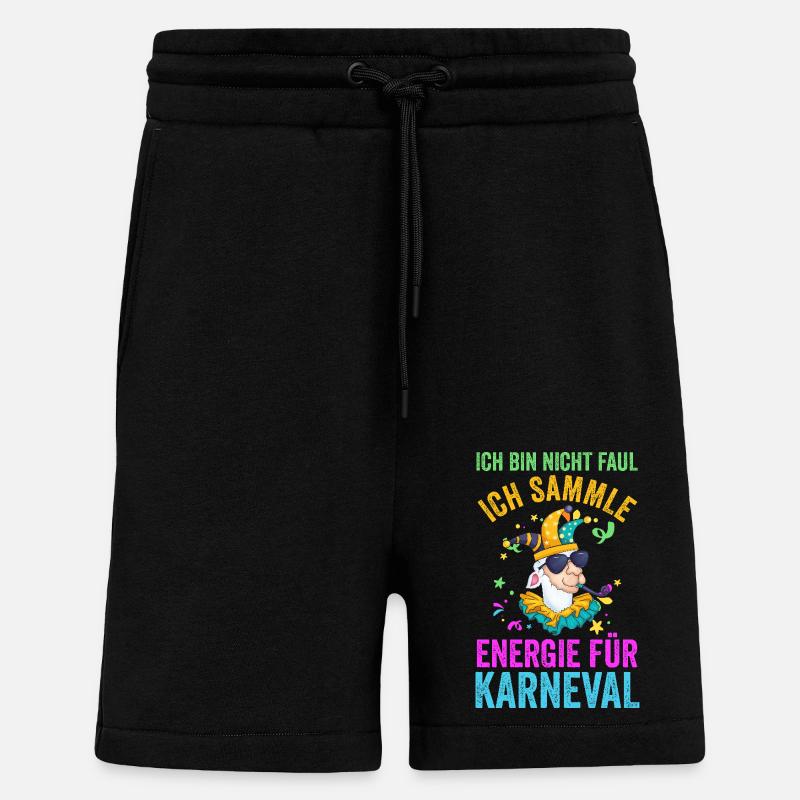 Costume de carnaval Carnaval - Short bio décontracté fabriqué en UE - SOLID BLACK
