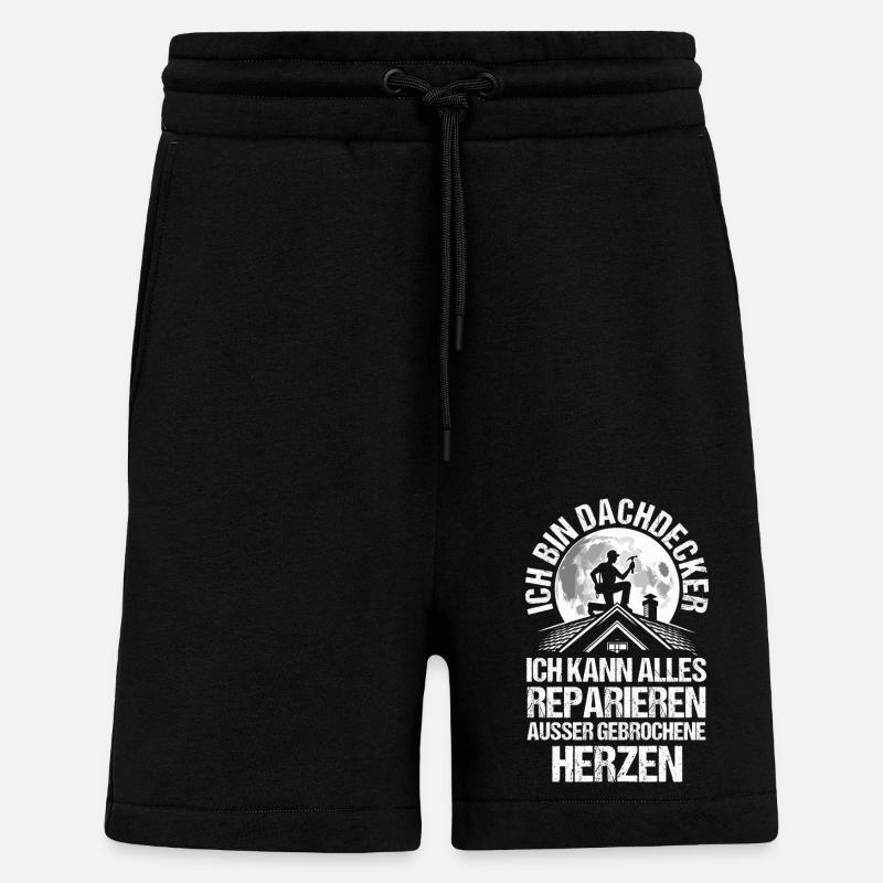 Dachdeckermeister Dachdecker - Shorts - made by SPREAD - SOLID BLACK