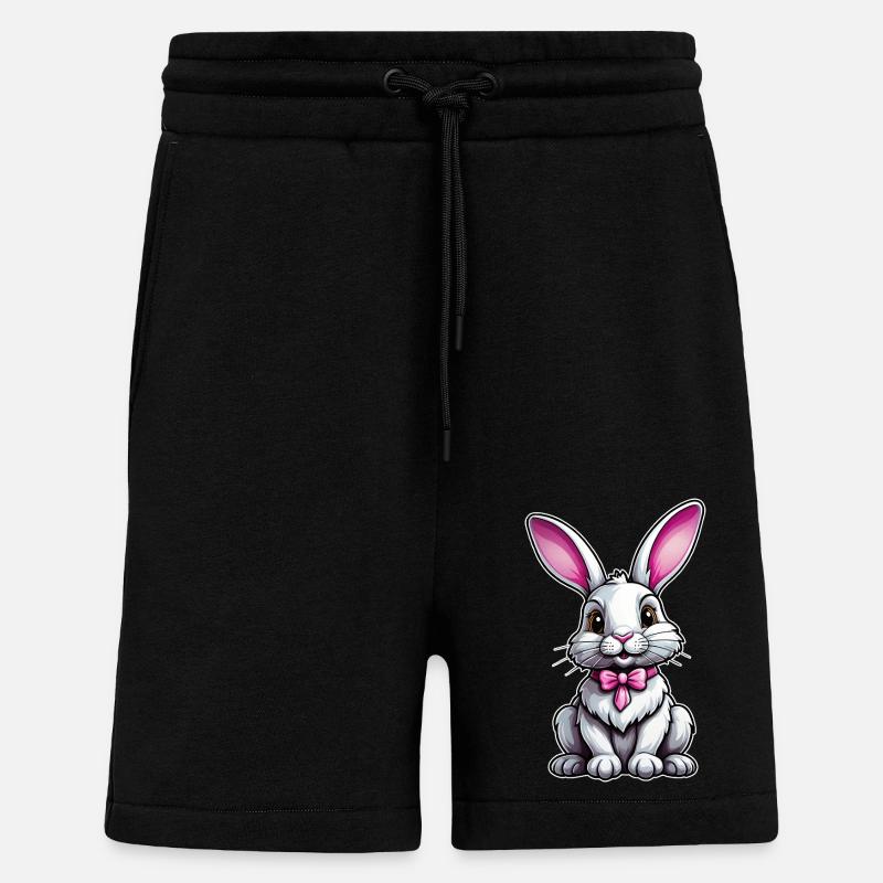 Lapin - Short bio décontracté fabriqué en UE - SOLID BLACK
