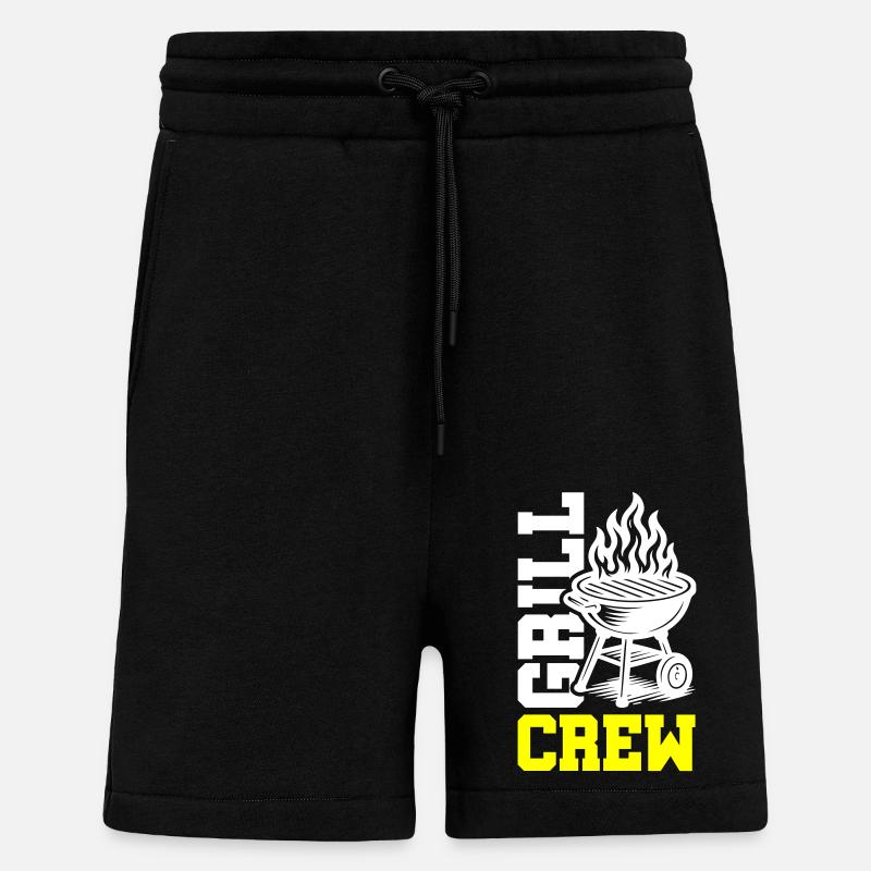 Grill Crew - Shorts - made by SPREAD - SOLID BLACK