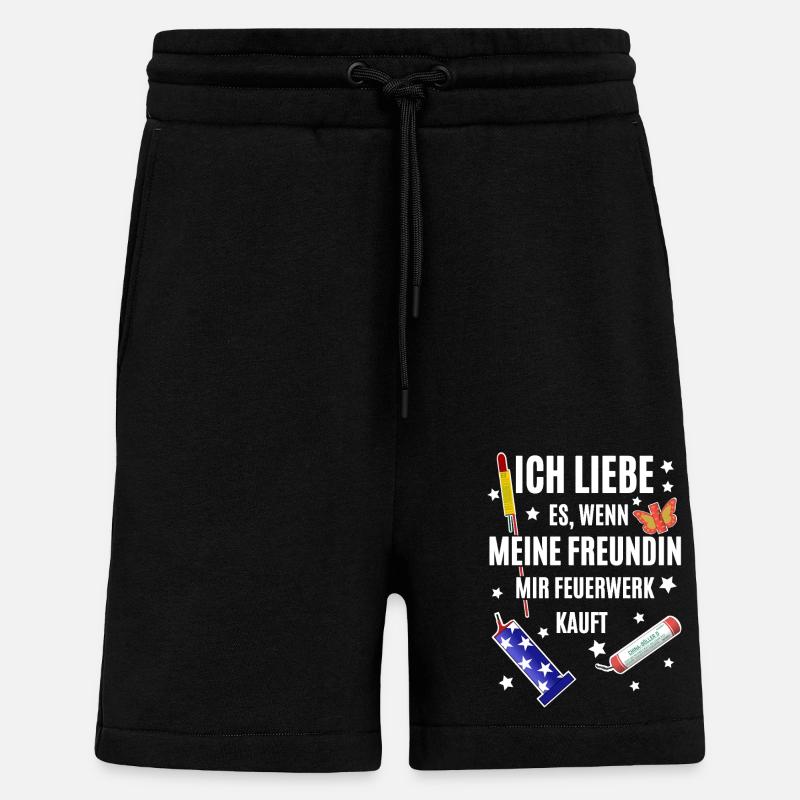 Pyro Freak - Shorts - made by SPREAD - SOLID BLACK