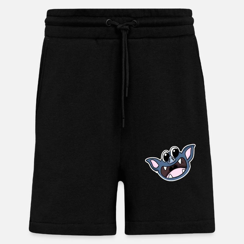 Fledermaus Kopf - Shorts - made by SPREAD - SOLID BLACK