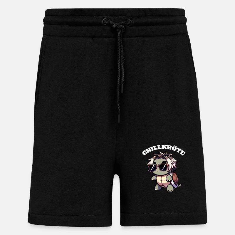 Chill Toad Turtle - Shorts - made by SPREAD - SOLID BLACK