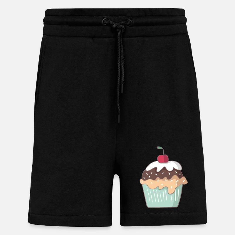 Cupcake - Short bio décontracté fabriqué en UE - SOLID BLACK