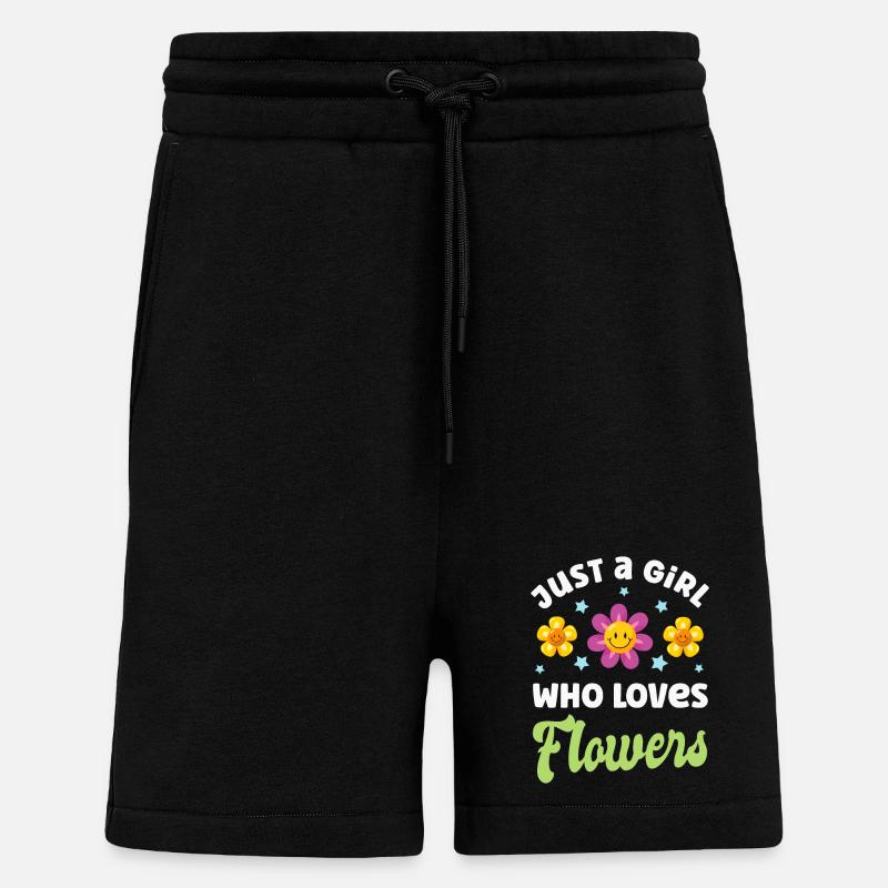 Blume Blumen - Shorts - made by SPREAD - SOLID BLACK