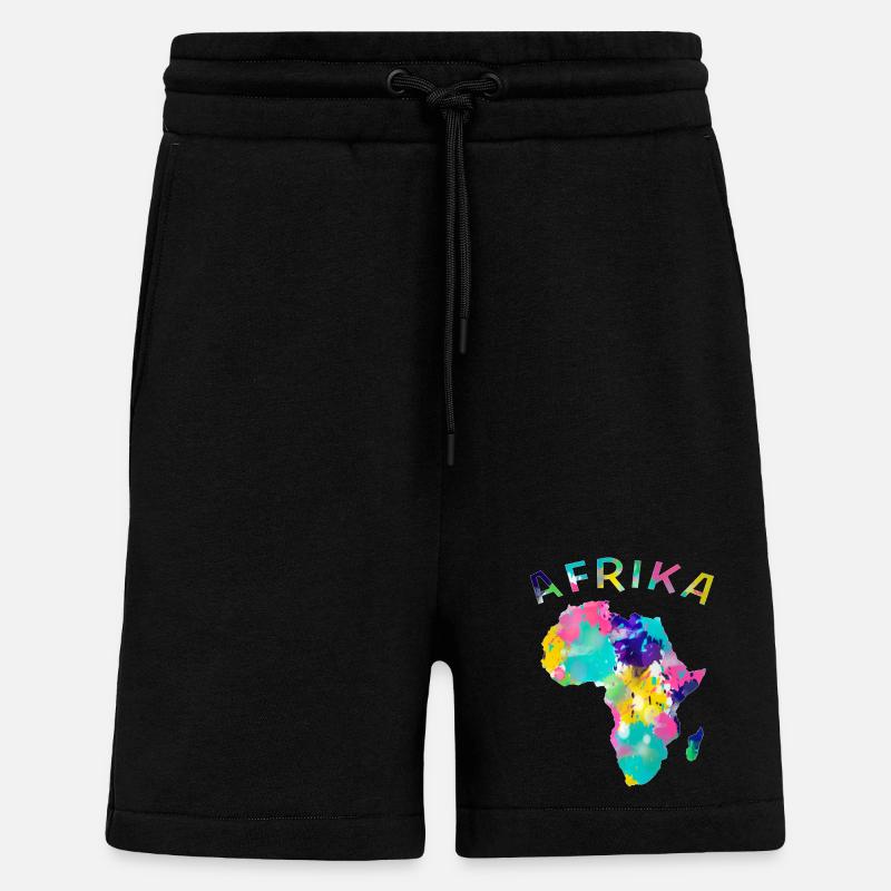 Afrika bunt - Shorts - made by SPREAD - SOLID BLACK