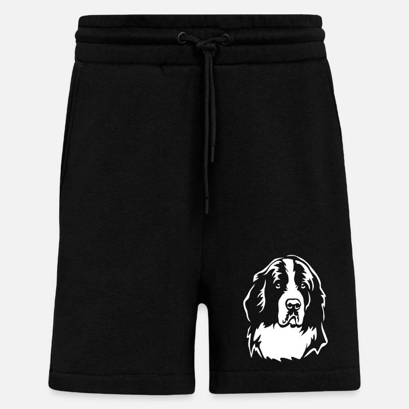 Landseer Kopf "Black Edition" - Shorts - made by SPREAD - SOLID BLACK