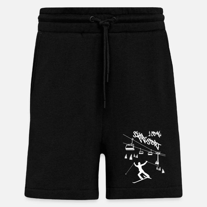 Skigebiet ich komme ! - Shorts - made by SPREAD - SOLID BLACK