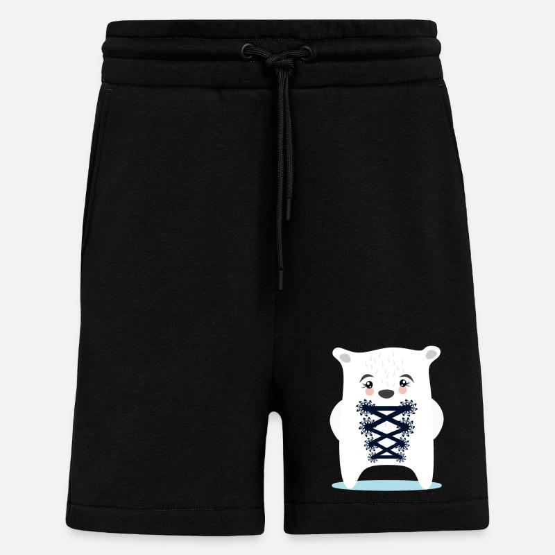 BAYERN EISBÄR TRACHTEN ERSATZ DIRNDL - Short bio décontracté fabriqué en UE - SOLID BLACK