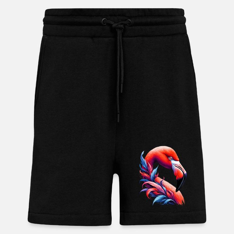 Flamant - Short bio décontracté fabriqué en UE - SOLID BLACK