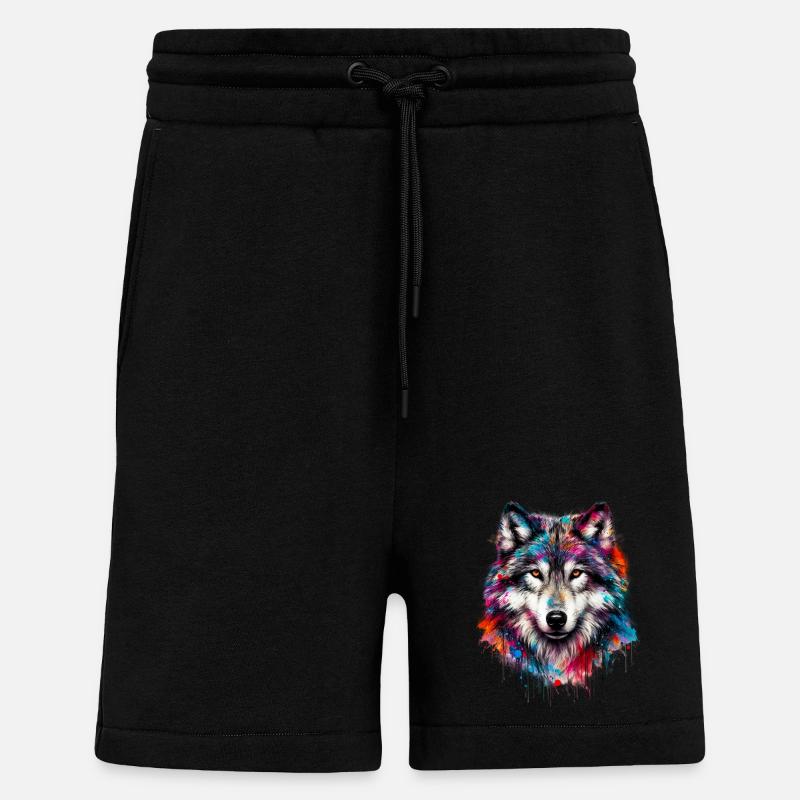Loup - Short bio décontracté fabriqué en UE - SOLID BLACK