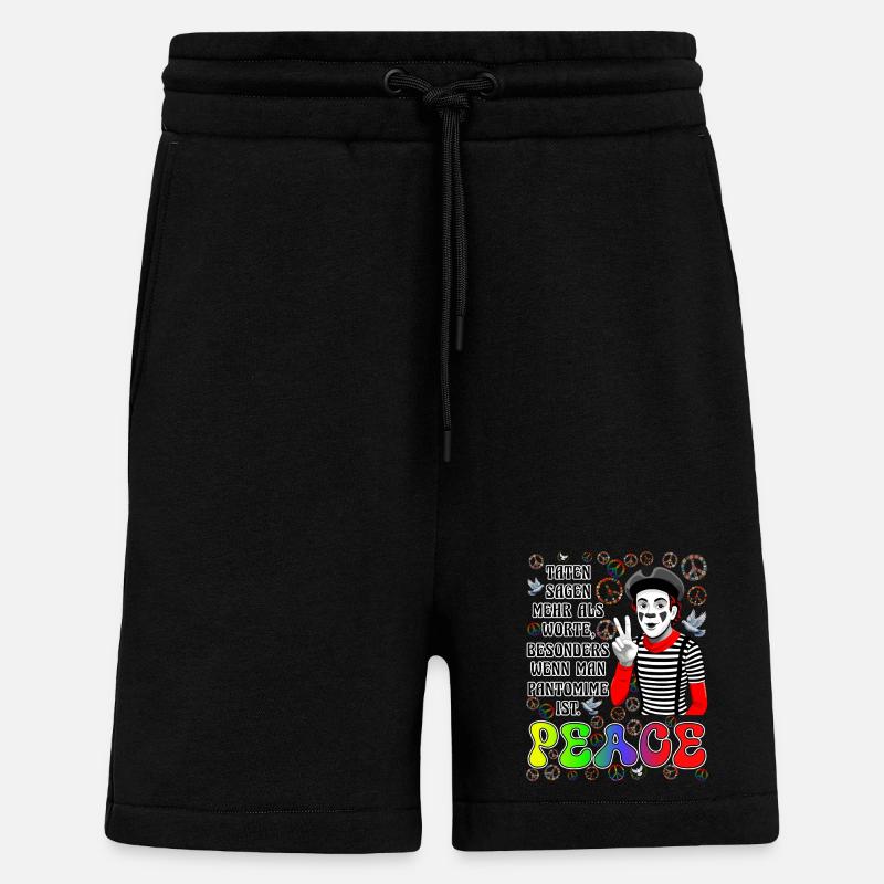 Friedens Pantomime - Shorts - made by SPREAD - SOLID BLACK