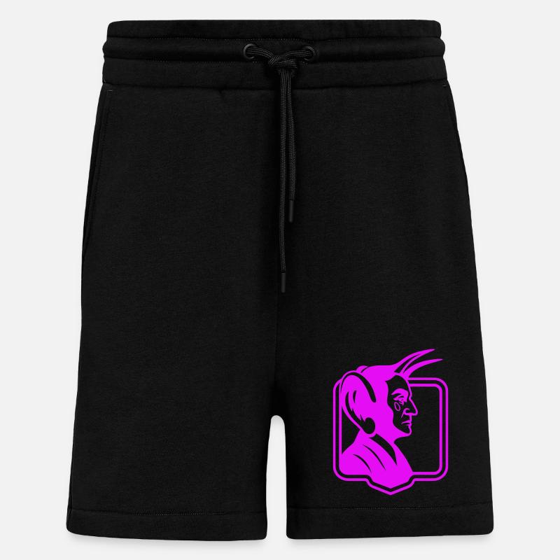 Devil big Ear Pop Art - Shorts - made by SPREAD - SOLID BLACK