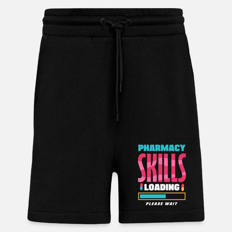 Pharmacist Pharmaceutical Technical - Shorts - made by SPREAD - SOLID BLACK
