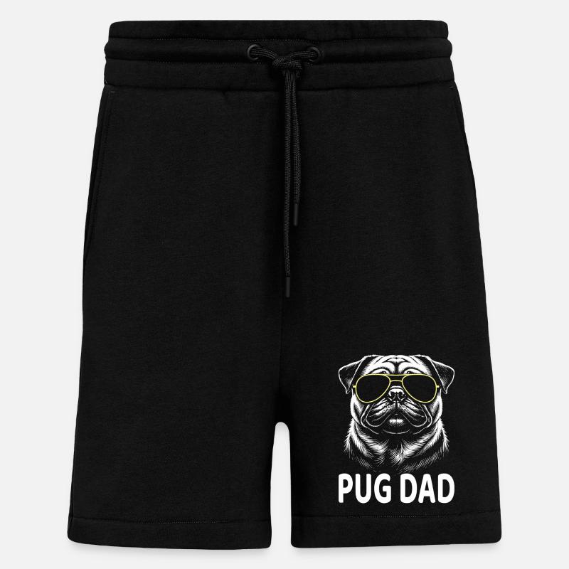 Mops Dad - Shorts - made by SPREAD - SOLID BLACK