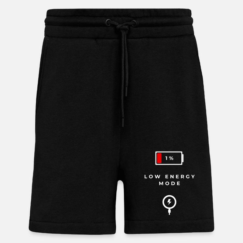 Low Energy Mode Graphics - Shorts - made by SPREAD - SOLID BLACK