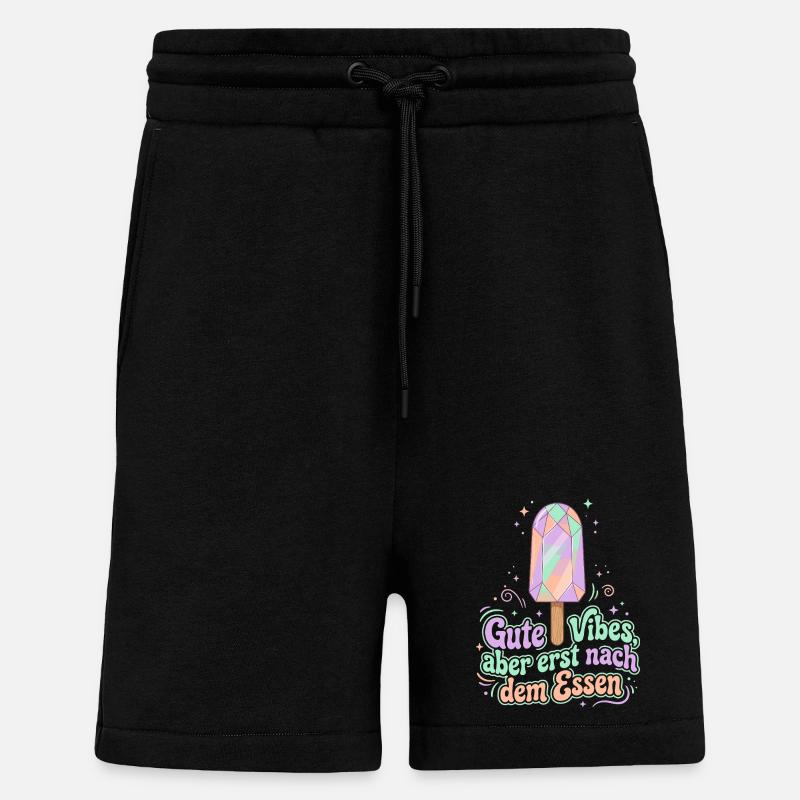 Kristall Eis, Gute Vibes - Shorts - made by SPREAD - SOLID BLACK