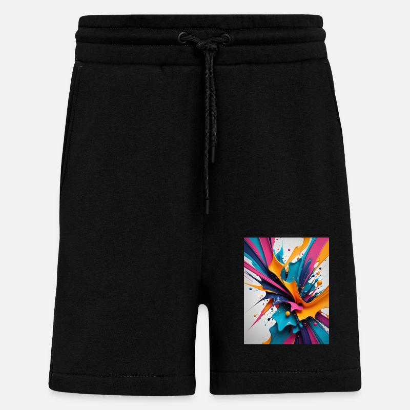 Farbklecks - Shorts - made by SPREAD - SOLID BLACK