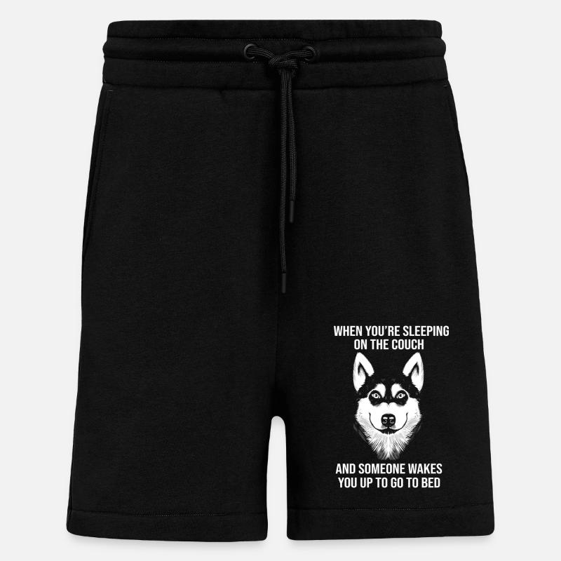 Rauque - Short bio décontracté fabriqué en UE - SOLID BLACK