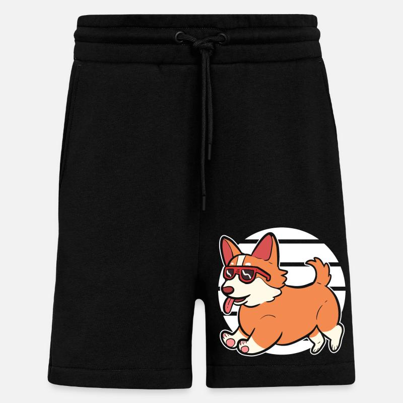 Corgi - Shorts - made by SPREAD - SOLID BLACK