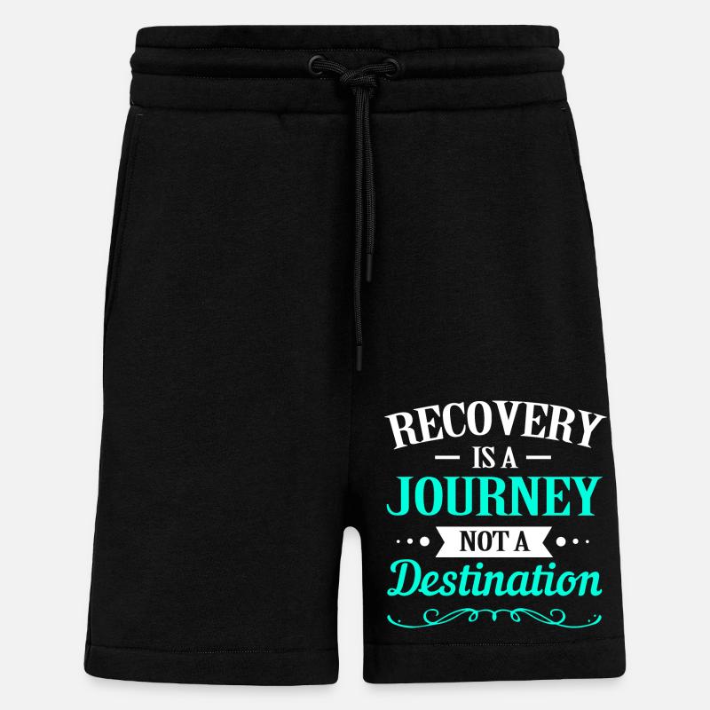 Drogenfrei Sucht Süchtig - Shorts - made by SPREAD - SOLID BLACK