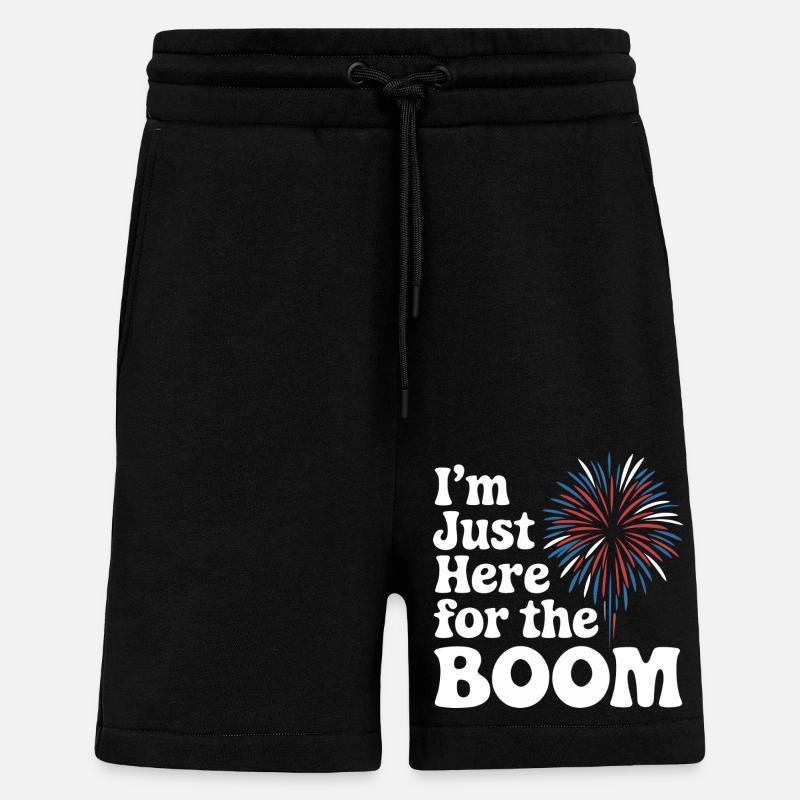 Pyrotechnie Feux d’artifice Pyrotechnie - Short bio décontracté fabriqué en UE - SOLID BLACK