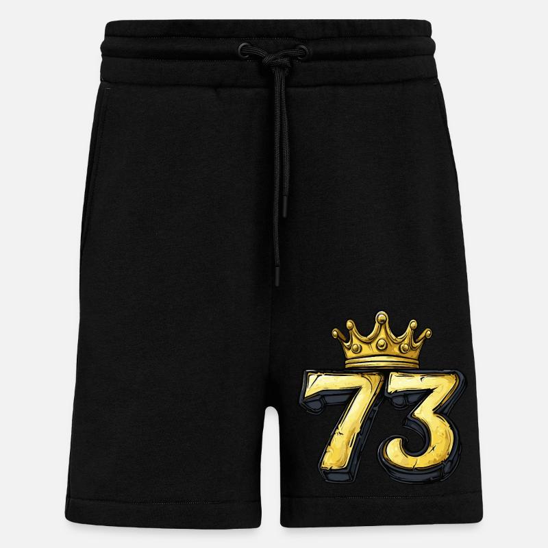 73 Number Krone - Shorts - made by SPREAD - SOLID BLACK