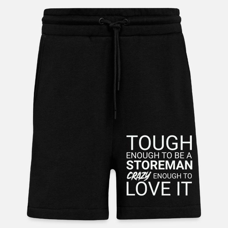 Storeman Fou - Short bio décontracté fabriqué en UE - SOLID BLACK