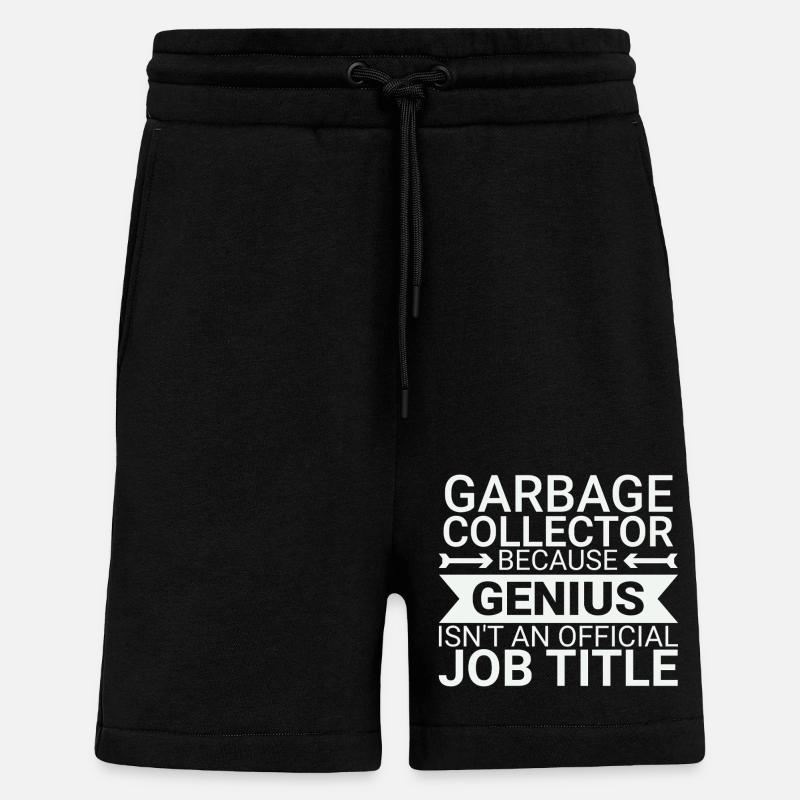 Garbage collector Genius - Shorts - made by SPREAD - SOLID BLACK