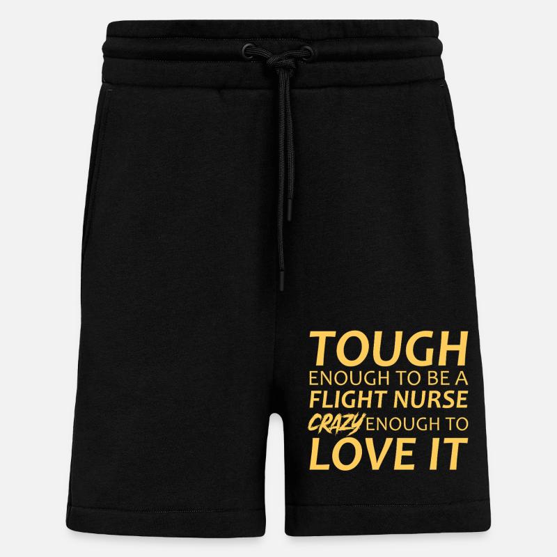 Flight Nurse Crazy Luftrettung - Shorts - made by SPREAD - SOLID BLACK