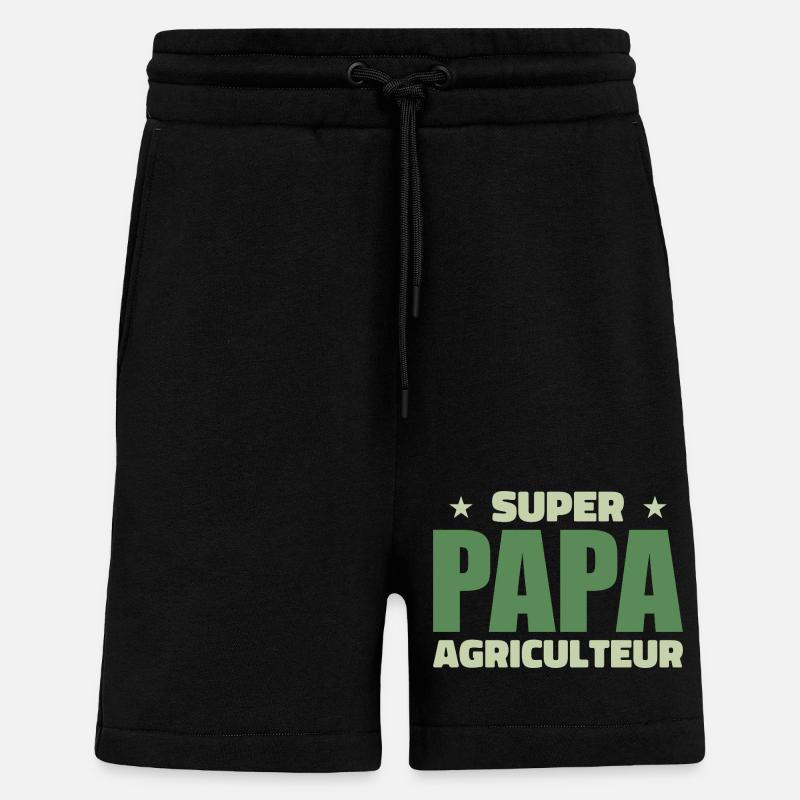 Super-Farmer-Vater - Shorts - made by SPREAD - SOLID BLACK
