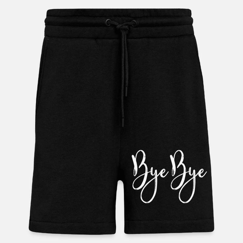 Bye bye - Short bio décontracté fabriqué en UE - SOLID BLACK
