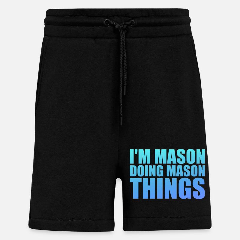 I'm Mason Doing Mason Things - Shorts - made by SPREAD - SOLID BLACK
