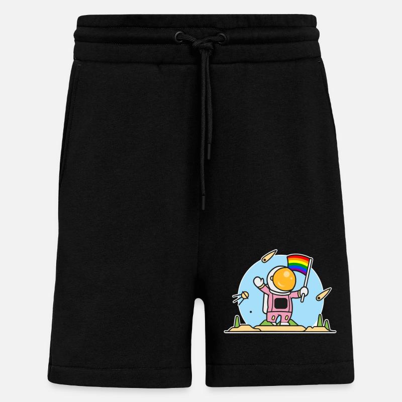 Schwuler Astronaut - Shorts - made by SPREAD - SOLID BLACK