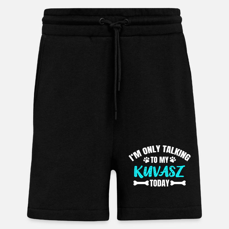 Kuvasz - Short bio décontracté fabriqué en UE - SOLID BLACK