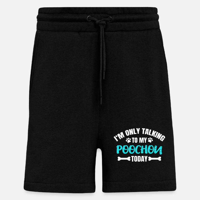 Poochon - Shorts - made by SPREAD - SOLID BLACK