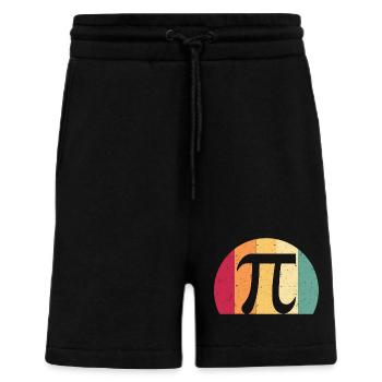 Pi Retro Vintage Math Teacher Mathematician - Shorts - made by SPREAD - SOLID BLACK - Front