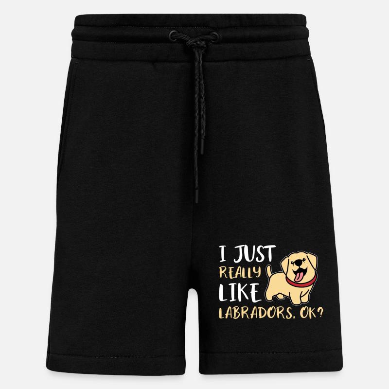 Laboratoires - Short bio décontracté fabriqué en UE - SOLID BLACK