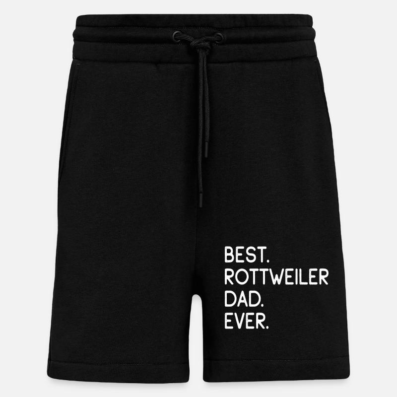 Rottweiler - Short bio décontracté fabriqué en UE - SOLID BLACK
