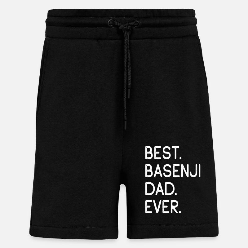 Basenji - Short bio décontracté fabriqué en UE - SOLID BLACK