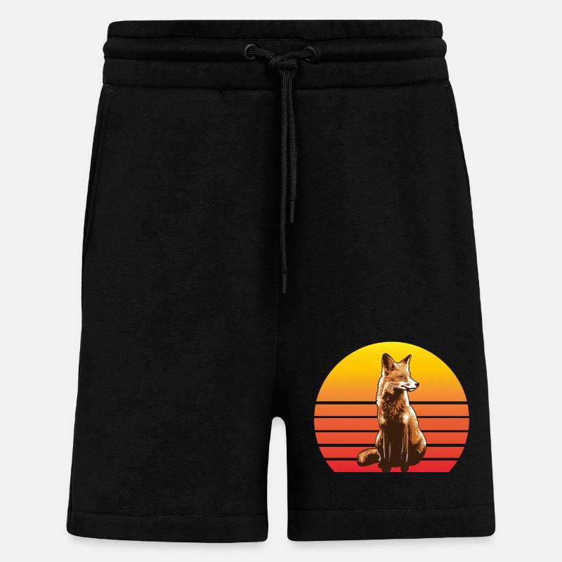 Fuchs Retro - Shorts - made by SPREAD - SOLID BLACK