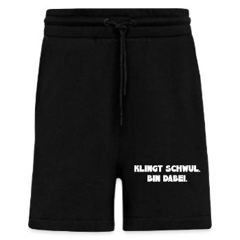 Klingt Schwul Bin Dabei - Shorts - made by SPREAD - SOLID BLACK - Vorne