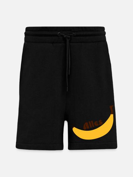 all banana - Shorts - made by SPREAD - SOLID BLACK