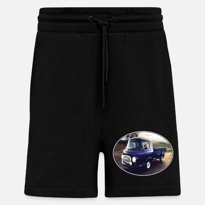 Barkas B1000 - Short bio décontracté fabriqué en UE - SOLID BLACK