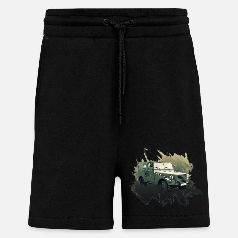 IFA P3 - Short bio décontracté fabriqué en UE - SOLID BLACK
