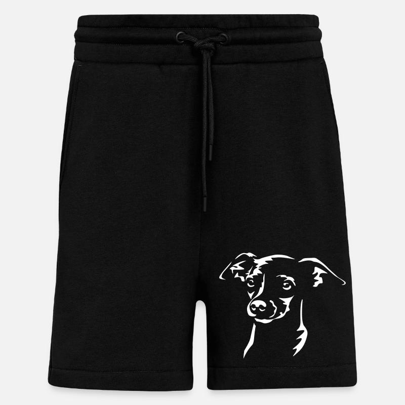 Zwergpinscher Head "Black Edition" - Shorts - made by SPREAD - SOLID BLACK
