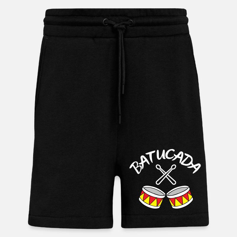 batucada, percussion, drum - Shorts - made by SPREAD - SOLID BLACK